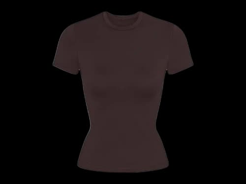 Nike x SKIMS Women's Matte Padded Baby Tee Dark Sepia