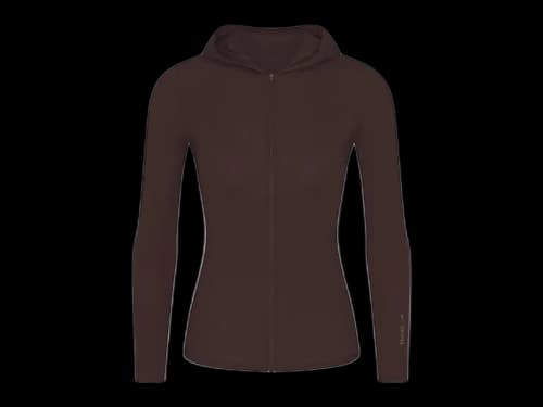 Nike x SKIMS Women's Weightless Layers Zip Up Hoodie Dark Roast