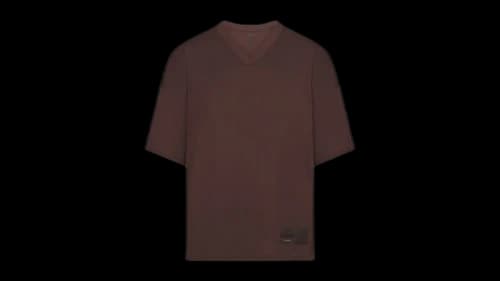 Nike x SKIMS Women's Airy V-Neck Oversized Top Dark Sepia