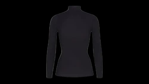 Nike x SKIMS Women's Weightless Layers Mock Neck Long Sleeve Top Obsidian