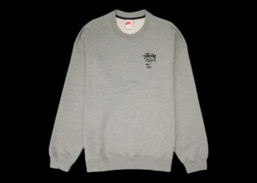 Nike x Stussy International Crewneck Sweatshirt Heather Grey