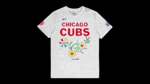 Nike x Takashi Murakami x MLB World Tour Tokyo Series 2025 Cubs S/S Tee Grey