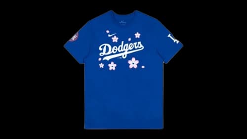 Nike x Takashi Murakami x MLB World Tour Tokyo Series 2025 Freeman Dodgers S/S Tee Blue