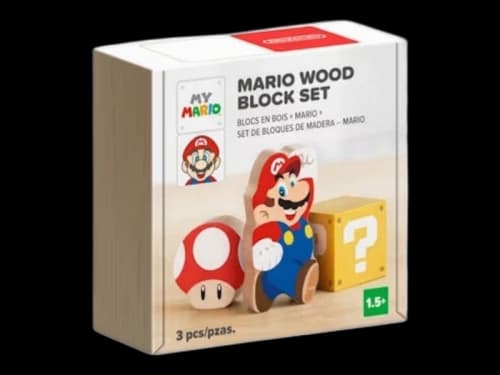 Nintendo Mario (3pc) Wooden Block Set