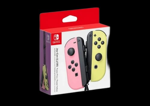 Nintendo Switch Joy-Con (L-R) HACAJAVAF Pastel Pink/Pastel Yellow