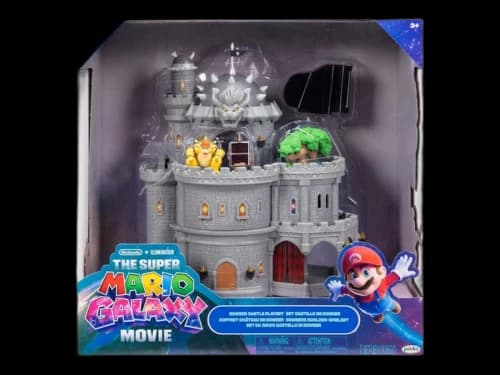 Nintendo Super Mario Galaxy Movie Deluxe Bowser Castle Playset Action Figure Set