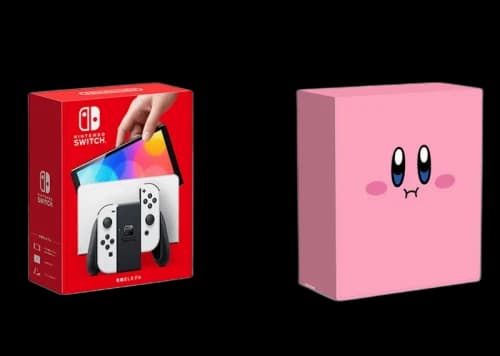 Nintendo Switch OLED Kirby's Dream Land with Hoobari Box (JPN Plug) White