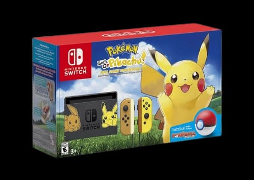 Nintendo Switch Pokémon: Let's Go, Pikachu! Console HACSKFALF Brown/Yellow