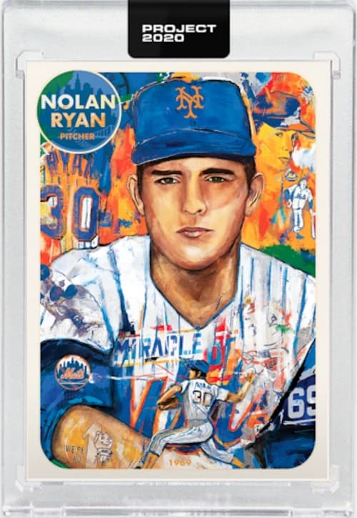 Nolan Ryan 1969 Topps Project 2020 Andrew Thiele Artist Proof /20 #67