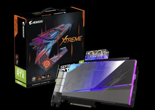 NVIDIA AORUS GeForce RTX 3080 Ti XTREME WATERFORCE 12G Graphics Card (GV-N308TAORUSX WB-12GD)
