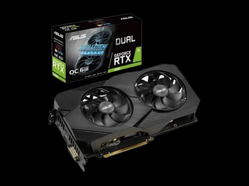 NVIDIA ASUS Dual GeForce RTX 2060 DUAL FAN OC Edition Graphics Card (Dual-RTX2060-O6G-EVO)