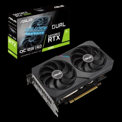 NVIDIA ASUS Dual GeForce RTX 3060 V2 OC 12GB LHR Graphics Card (DUAL-RTX3060-O12G-V2)