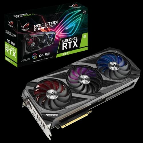 NVIDIA ASUS ROG STRIX Gaming GeForce RTX 3060 Ti 8GB OC V2 LHR Graphics Card (ROG-STRIX-RTX3060TI-O8G-V2-GAMING)