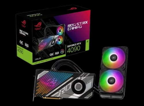 NVIDIA ASUS ROG Strix LC GeForce RTX 4090 24GB OC Graphics Card rog-strix-lc-rtx4090-o24g-gaming