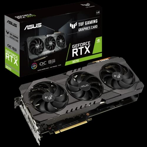 NVIDIA ASUS TUF Gaming GeForce RTX 3070 V2 8GB OC LHR Graphics Card (TUF-RTX3070-O8G-V2-GAMING)