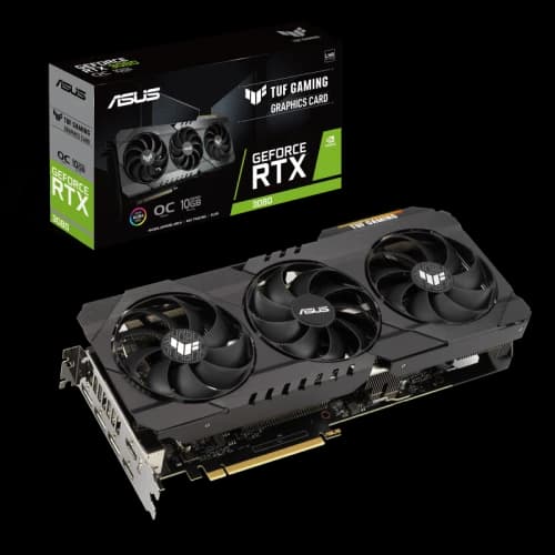 NVIDIA ASUS TUF Gaming GeForce RTX 3080 V2 10GB OC LHR Graphics Card (TUF-RTX3080-O10G-V2-GAMING)