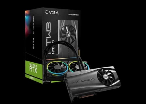NVIDIA EVGA GeForce RTX 3080 Ti FTW3 HYBRID 12G Graphics Card (12G-P5-3968-KR)