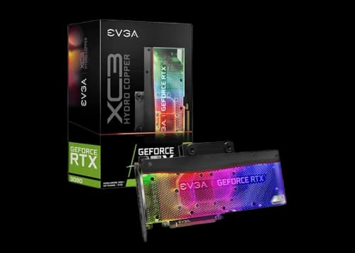 NVIDIA EVGA GeForce RTX 3080 XC3 ULTRA HYDRO COPPER GAMING 10G Graphics Card (10G-P5-3889-KR)