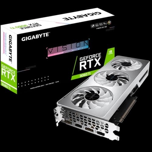 NVIDIA GIGABYTE GeForce RTX 3060 Ti VISION (rev. 2.0) 8G OC LHR Graphics Card (GV-N306TVISION OC-8GD Rev2)