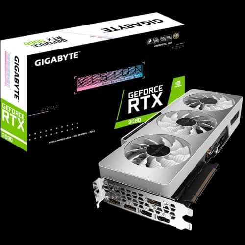 NVIDIA GIGABYTE GeForce RTX 3080 VISION (rev. 2.0) 10G OC LHR Graphics Card (GV-N3080VISION OC-10GD Rev2)