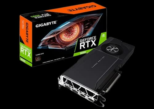 NVIDIA GIGABYTE GeForce RTX 3090 TURBO 24G Graphics Card (GV-N3090TURBO-24GD)