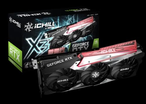 NVIDIA INNO3D GeForce RTX 3060 TI ICHILL X3 RED 8G LHR Graphics Card (C306T3-08D6X-1671VA39H)