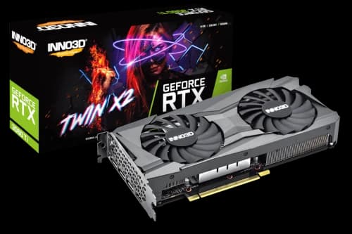 NVIDIA Inno3D RTX 3060 Ti Twin X2 8G LHR Graphics Card N306T2-08D6-1190VA32D