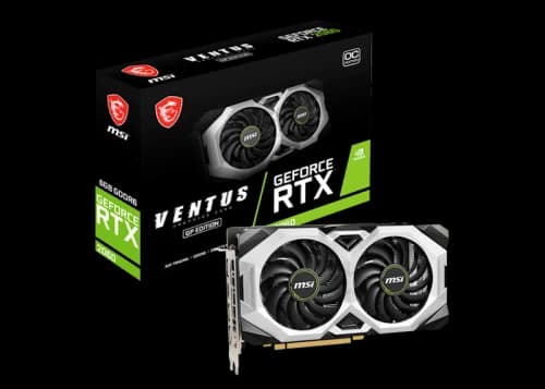 NVIDIA MSI GeFroce RTX 2060 VENTUS GP 6G OC Graphics Card (RTX 2060 VENTUS GP OC)