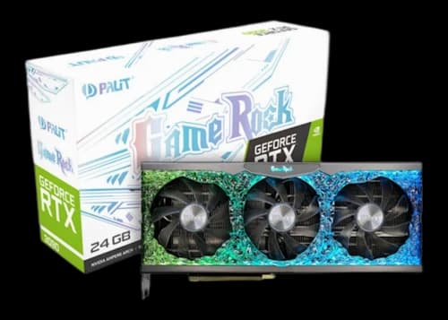 NVIDIA Palit GameRock Ampere GeForce RTX 3090 24G Graphics Card (NED3090T19SB-1021G)