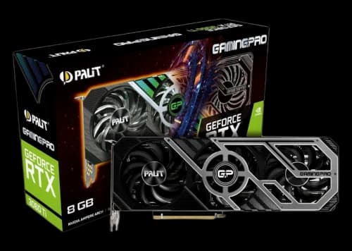 NVIDIA Palit GeForce RTX 3060 Ti GAMING Pro 8G Graphics Card (NE6306T019P2-1041A)