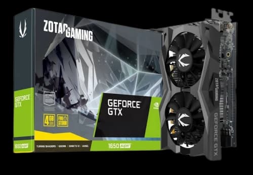 NVIDIA ZOTAC GAMING GeForce GTX 1650 SUPER Twin Fan 4G Graphics Card (ZT-T16510F-10L)
