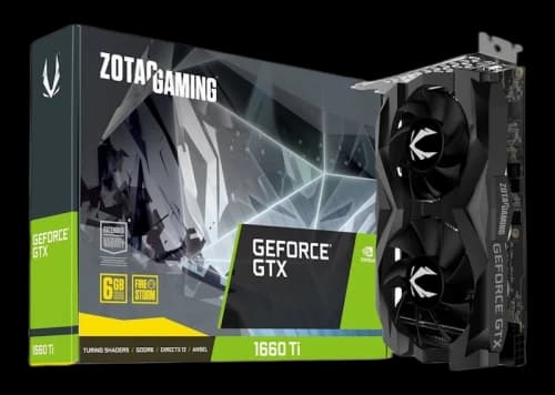 NVIDIA ZOTAC GAMING GeForce GTX 1660 Ti 6G Graphics Card (ZT-T16610F-10L)