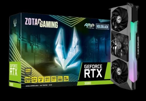 NVIDIA ZOTAC GAMING GeForce RTX 3080 AMP Extreme Holo 12G LHR Graphics Card (ZT-A30820B-10PLHR)