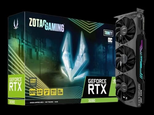 NVIDIA ZOTAC Trinity GeForce RTX 3090 Gaming Graphics Card (ZT-A30900D-10P)