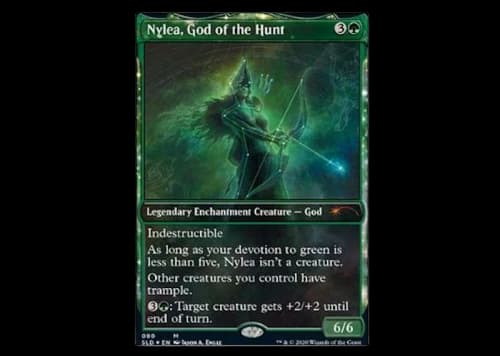 Nylea, God of the Hunt (Foil) Magic: The Gathering TCG Secret Lair Mythic #80 (Ungraded)