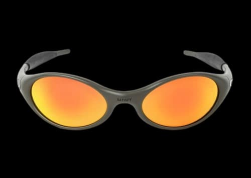 Oakley SATISFY Eye Jacket Sunglasses Matte Olive/Prizm Ruby