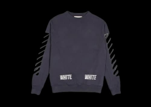 OFF-WHITE 3D Crewneck Navy
