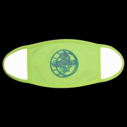 OFF-WHITE 3D Crossed Face Mask Fluo Yellow/Multicolor