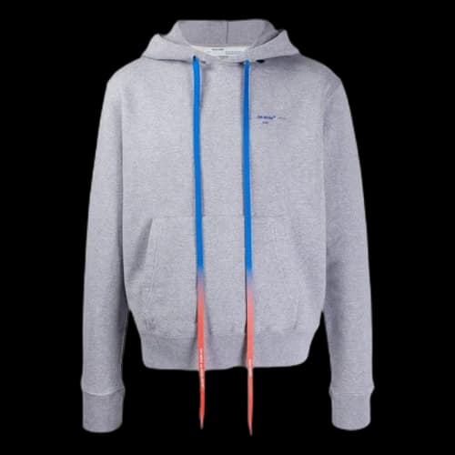 OFF-WHITE Acrylic Arrows Hoodie Grey/Blue