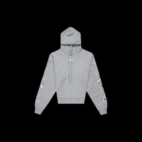 Off-White Off White Airport Tape Arrows Diag Over Hoodie Melange Grey (2020)