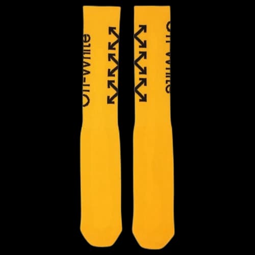 OFF-WHITE Arrow Socks Yellow/Black