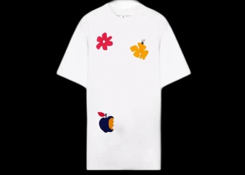 OFF-WHITE Arrows Motif Floral Print Shirt White