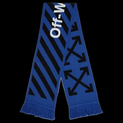 OFF-WHITE Arrows Scarf Black/Blue