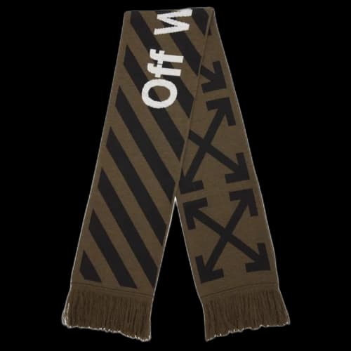 OFF-WHITE Arrows Scarf (SS19) Military Green/Black