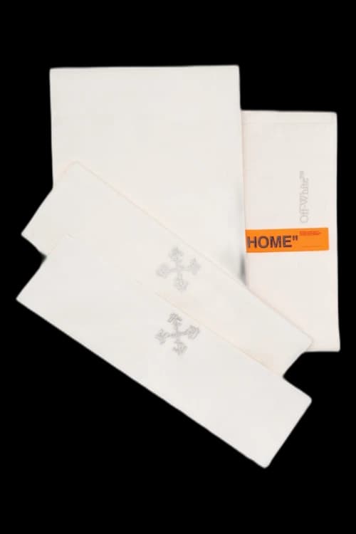 OFF-WHITE Bed Set White/White