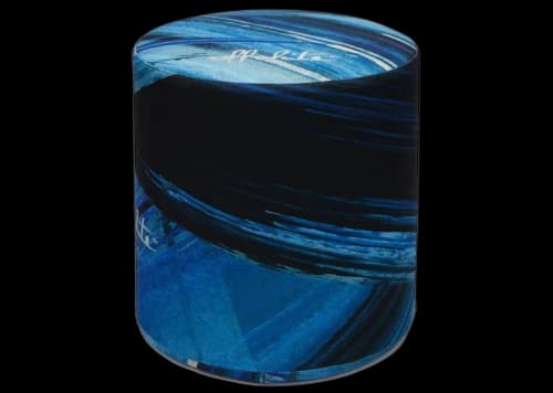 OFF-WHITE Blue Brushes Pattern Stool