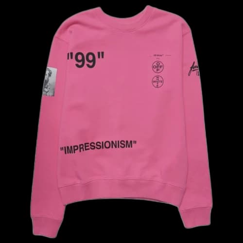 OFF-WHITE Boat Print Sweatshirt Pink/Black