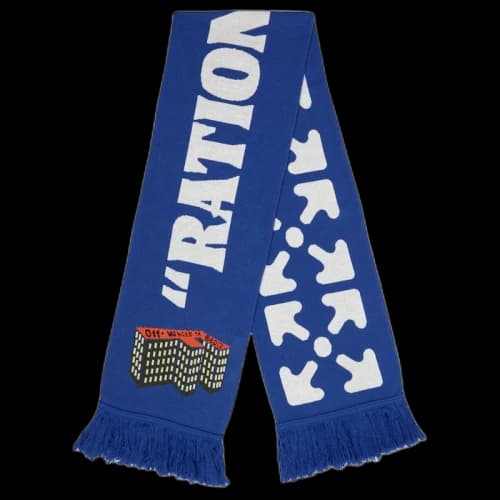 OFF-WHITE Building Scarf Blue/White