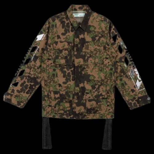 OFF-WHITE Camoflauge Diag Field Jacket Military Green/Brown