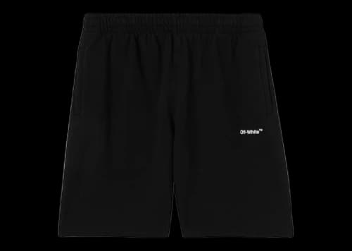 OFF-WHITE Chain Arrow Sweatshorts Black/White